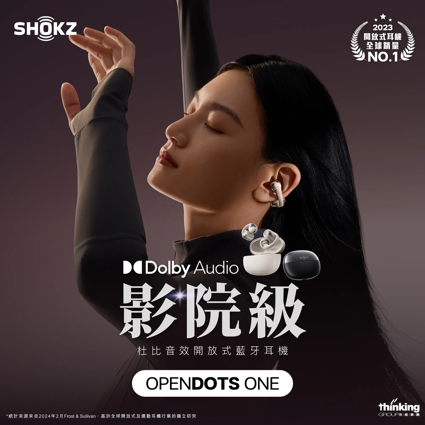 Shokz -【影院級】OpenDots ONE 杜比音效開放式藍牙耳機 (E310)
