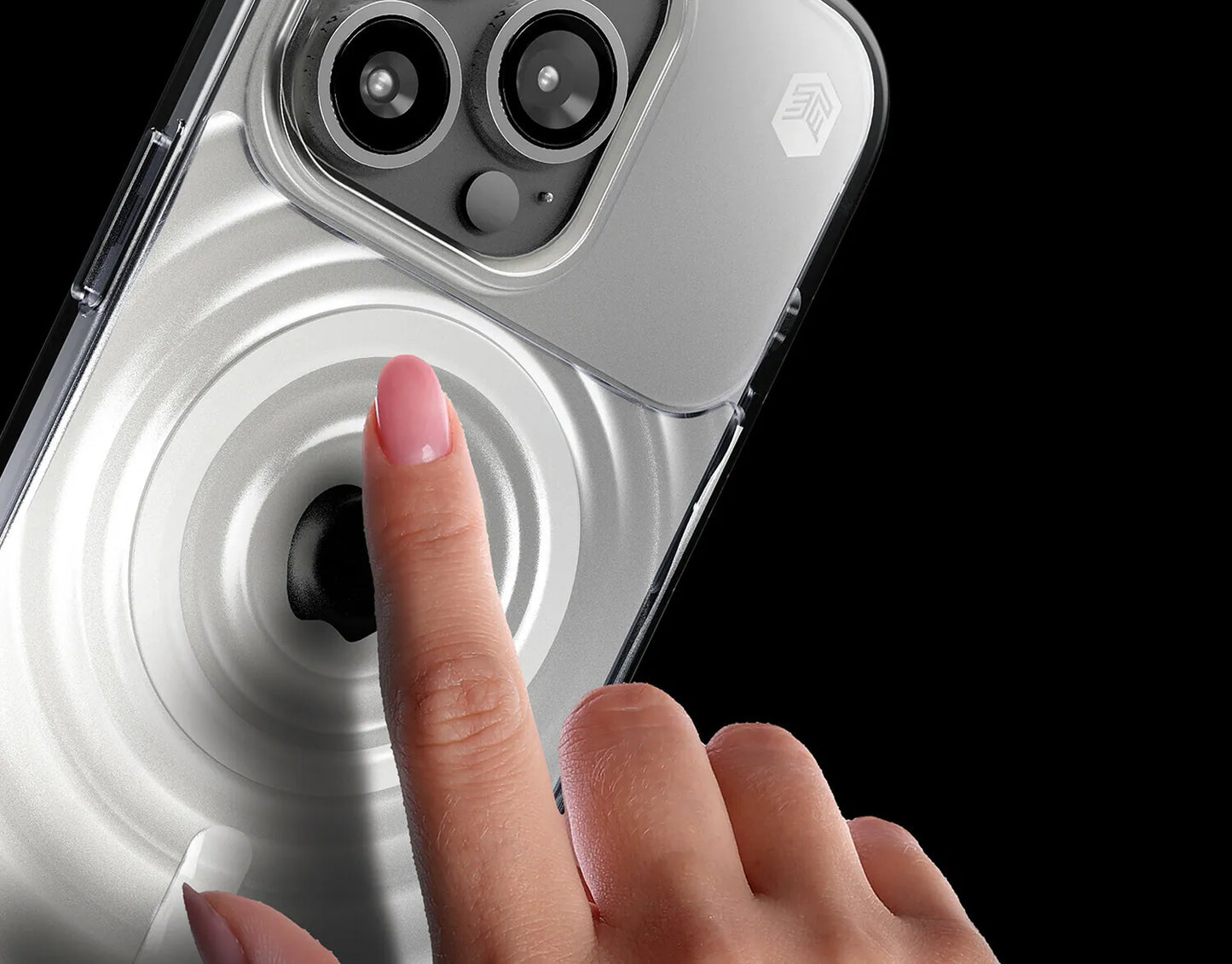 STM REAWAKEN Case for iPhone 15 Series (Transparent/Black)