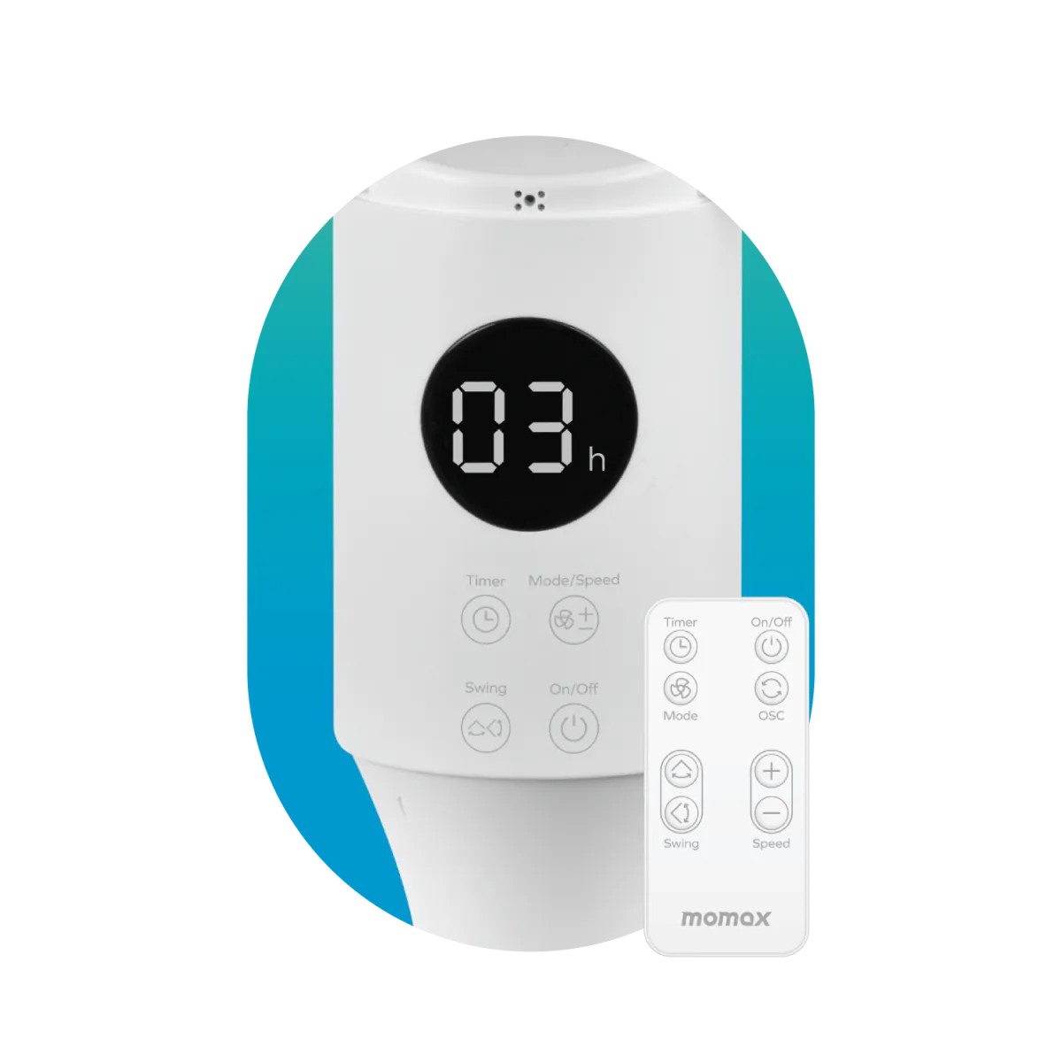 MOMAX Airoma Tower 3D Floor-mounted Air Circulation Fan (IF17)