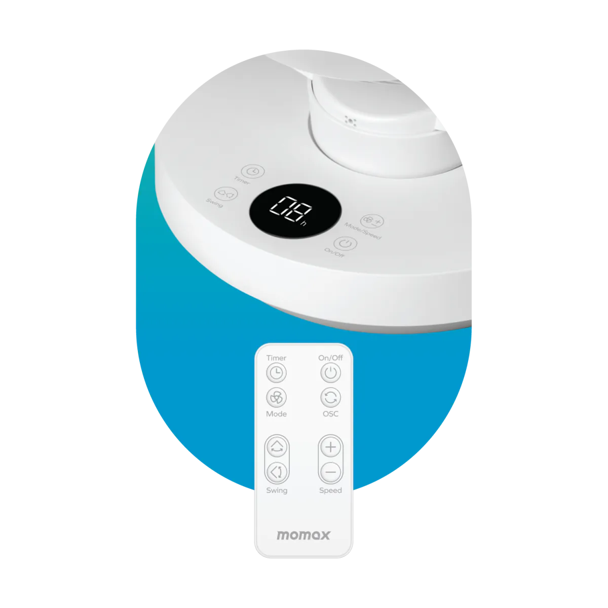 MOMAX Airoma 3D air circulation fan (IF16)