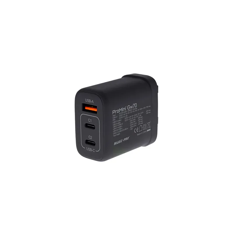 Magic-Pro ProMini Gw70 雙PD3.0 + QC GaN 70W快速充電器