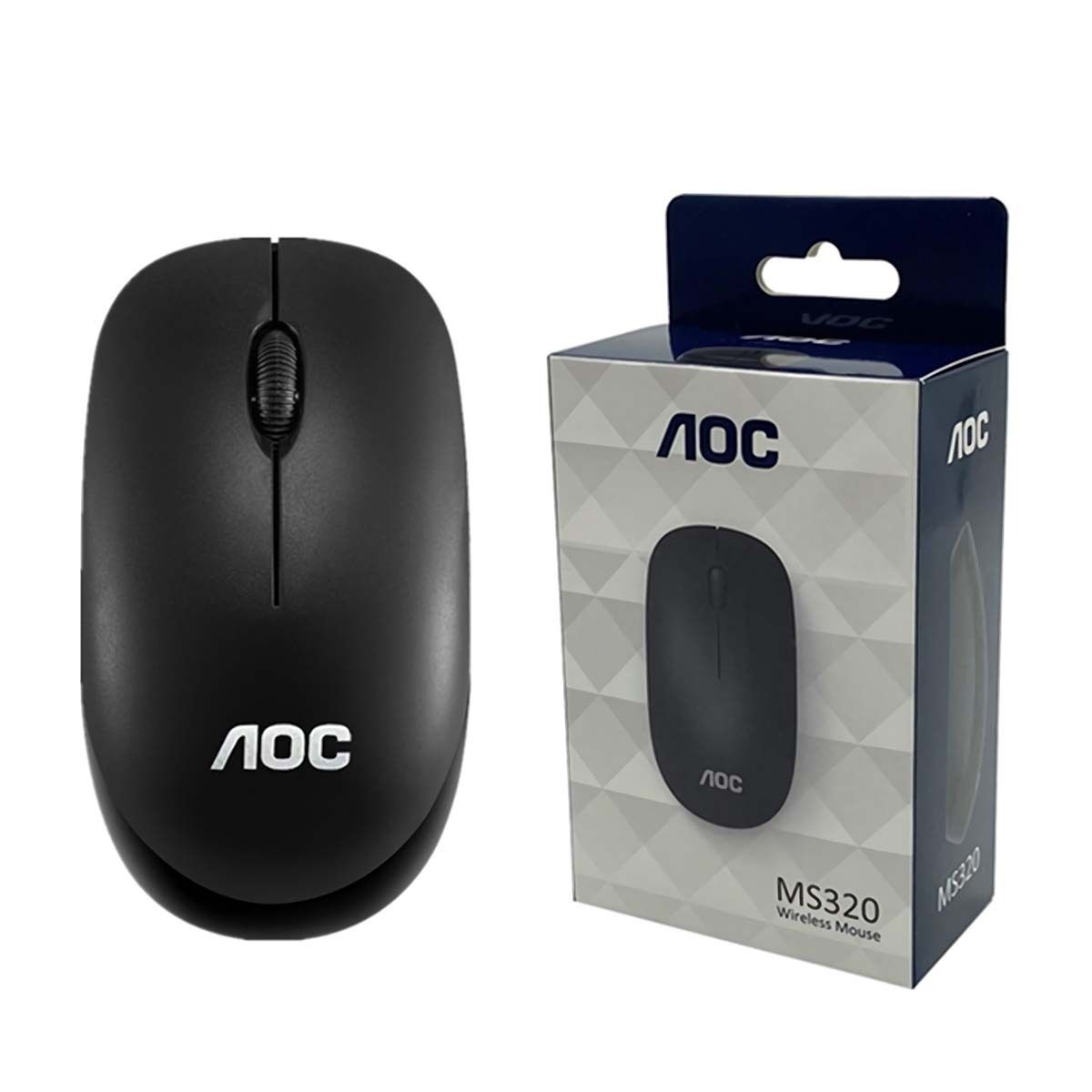 AOC MS320 電腦無線滑鼠 無線鼠標 (2.4GHz) Black 3個月保養