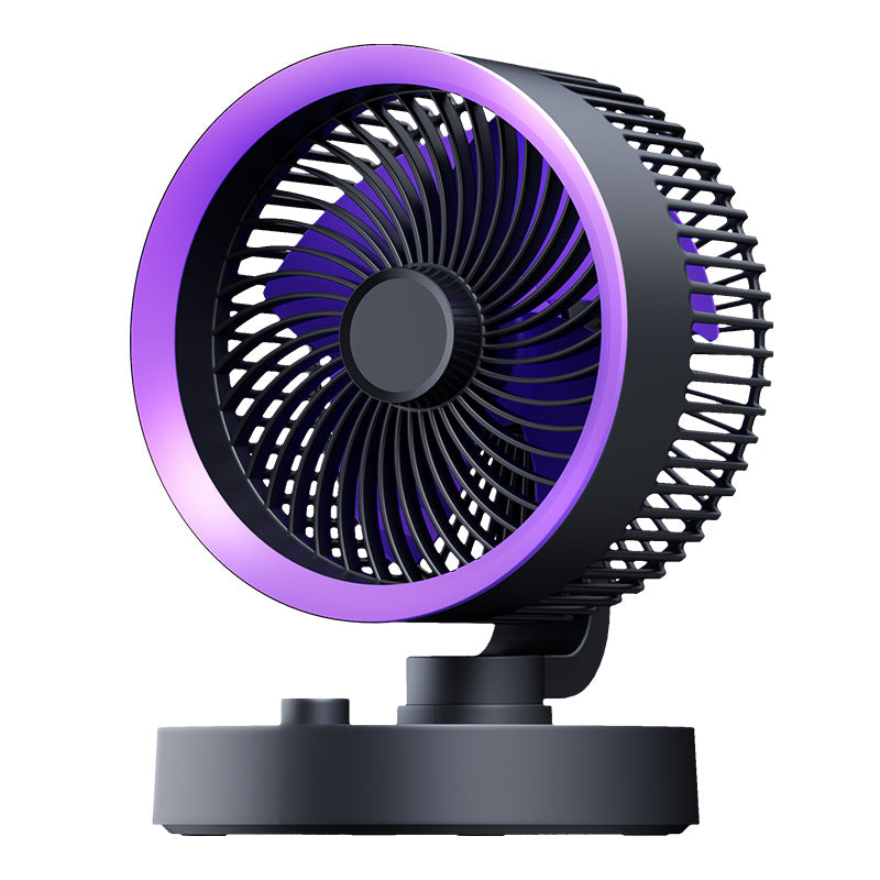 2025 新款搖擺循環風扇 | 桌面迷你風扇 | USB充電 | 便攜及壁掛式設計 | 100級風速調節