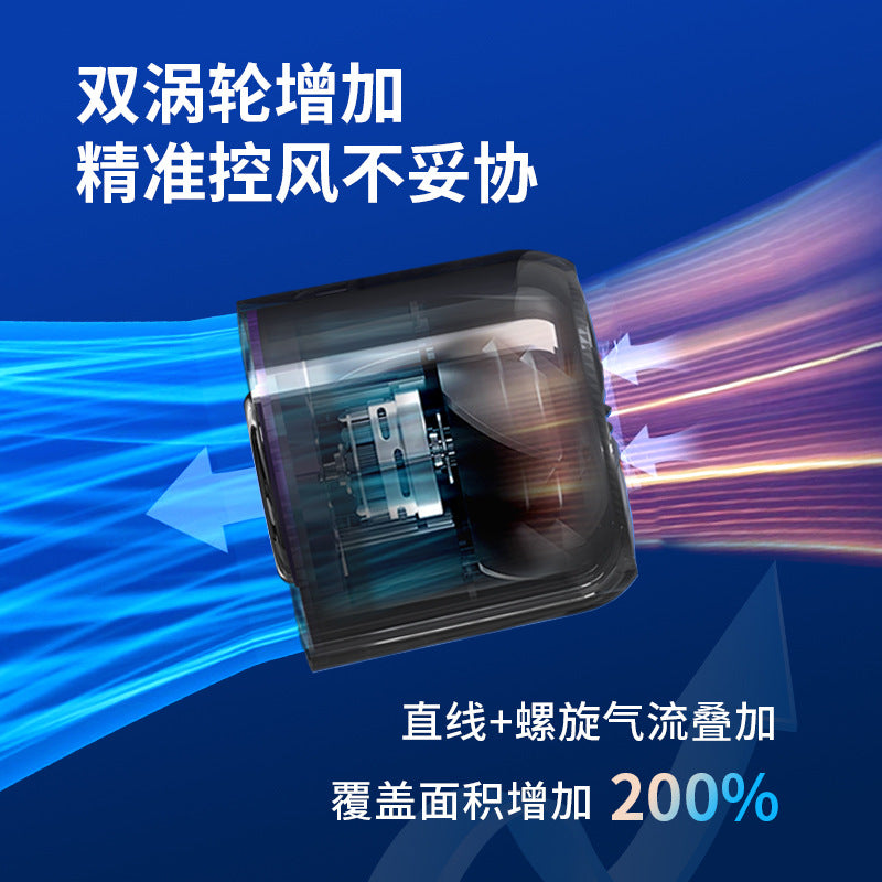 F331C 冰冷迷你手持風扇 | USB冷卻 | 桌面及戶外透明高速渦輪風扇