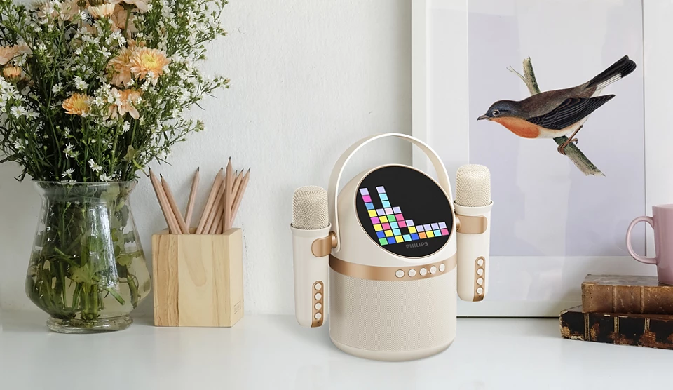 Philips TAS2509 無線卡拉OK藍牙無線喇叭 白色【原裝行貨】