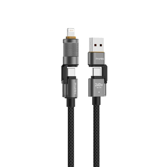 Magic Pro - ProMini 240W 四合一磁吸快充傳輸線  灰色