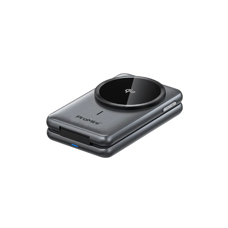 ProMini MagW3S 25W Qi2認證•三合一可摺疊無線快充座 連火牛 灰色