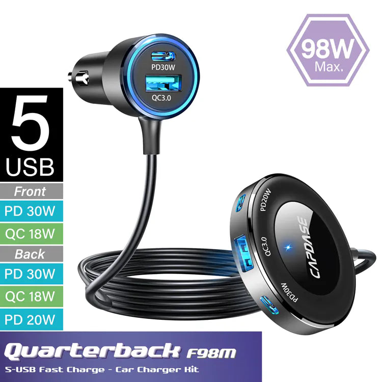 CAPDASE QB201 98W car charger