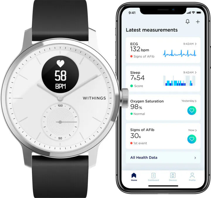 WITHINGS ScanWatch 智能手錶 (42mm)