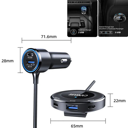 CAPDASE QB201 98W car charger