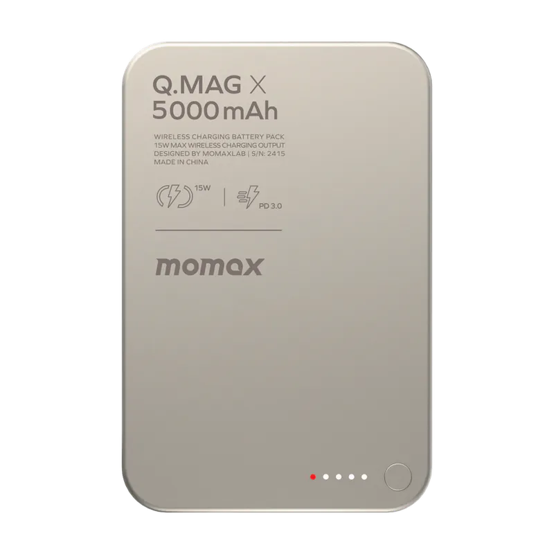 MOMAX Q.Mag X 5000mAh Ultra-thin Magnetic Power Bank (IP116A)