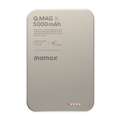 MOMAX Q.Mag X 5000mAh Ultra-thin Magnetic Power Bank (IP116A)