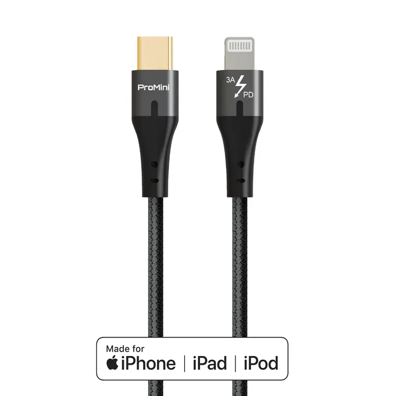 Magic-Pro ProMini Type-C to Lightning 20AWG MFi fast charging copper PD data transmission cable (120cm)