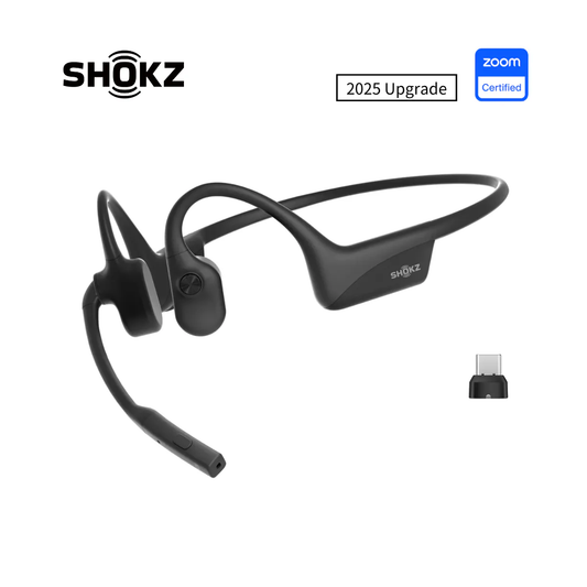 Shokz OpenComm2 UC 2025 Upgrade 骨傳導通訊耳機 (C120) (USB-C) 黑色