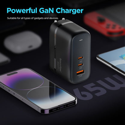 Imazing IM65 GaN 65W Travel Charger 旅行充電插座 火牛（黑色）